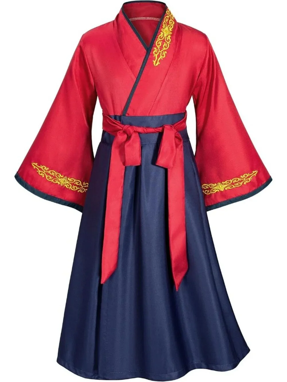 Kids Asian Traditional Dress Kimono Robe Girls Costume Cosplay 10-12 Years